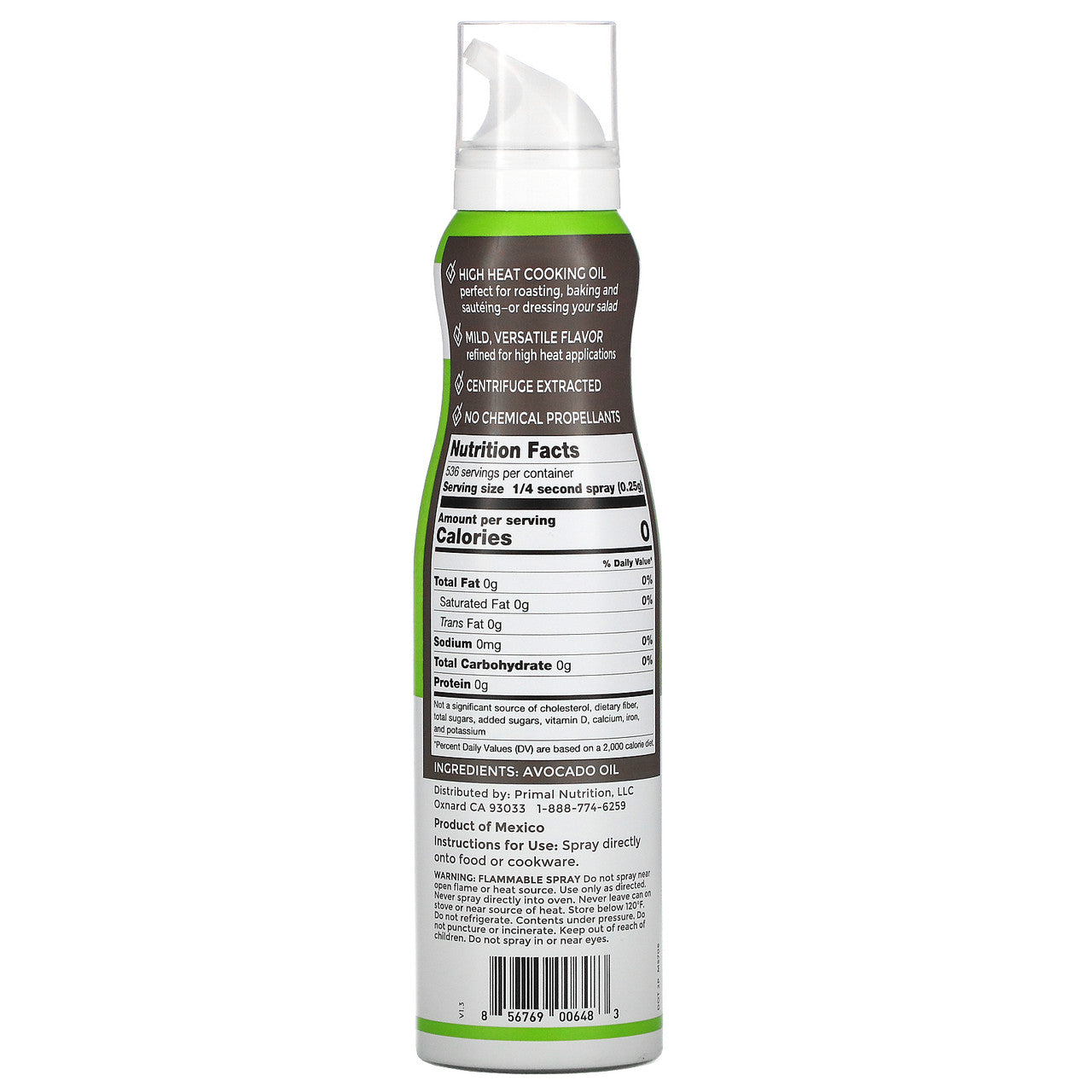 P.K AVOCADO OIL SPRAY ( 6 X 4.7 OZ )