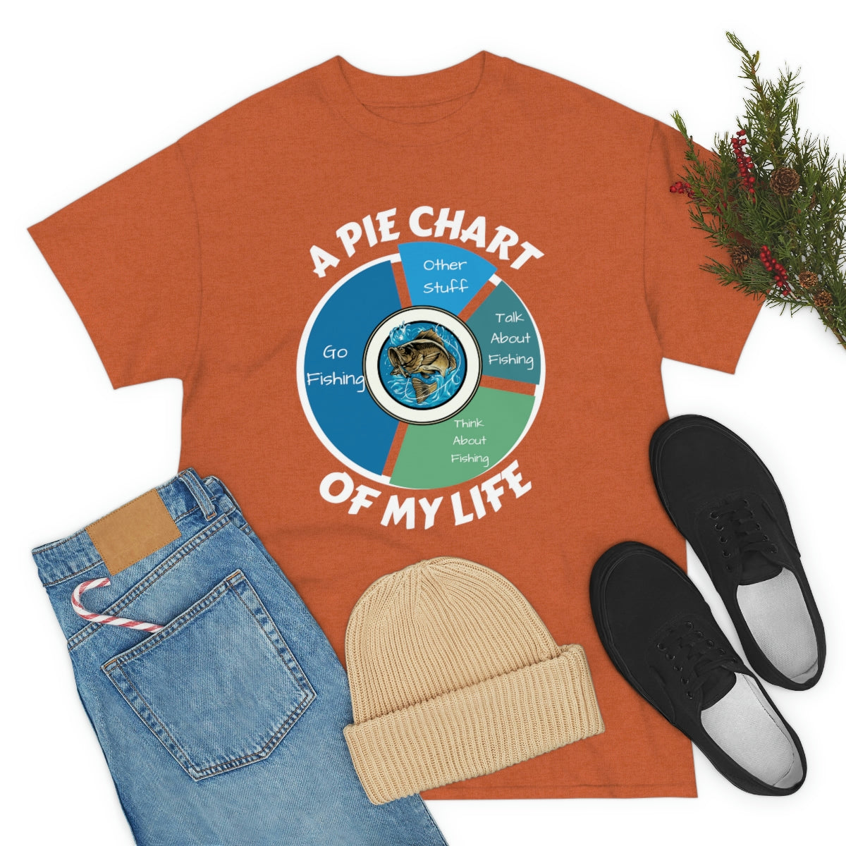 A PIE CHART OF MY LIFE - Unisex Heavy Cotton Tee
