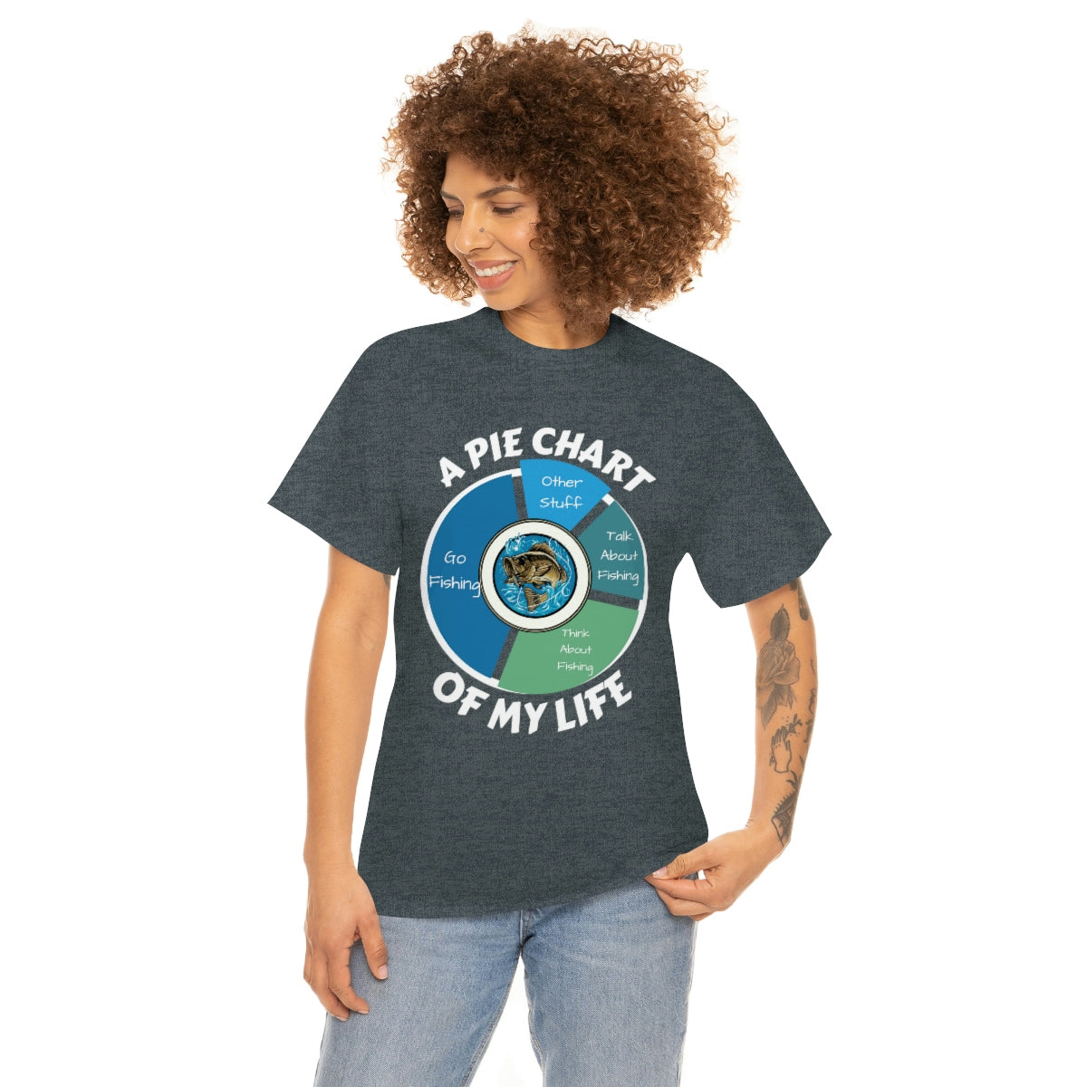 A PIE CHART OF MY LIFE - Unisex Heavy Cotton Tee