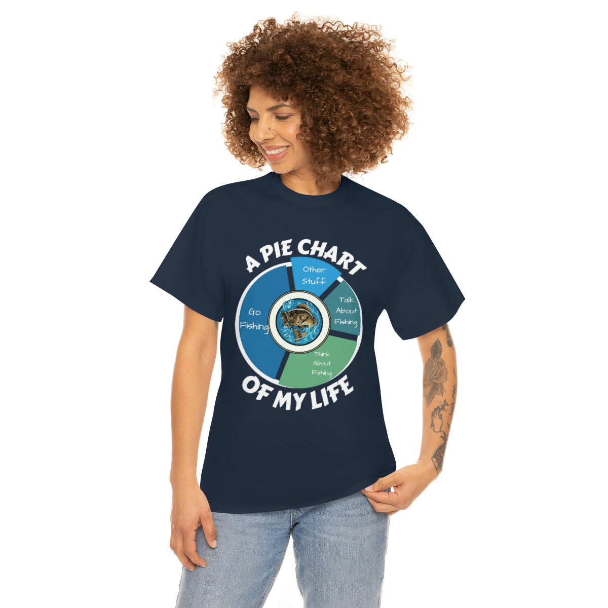 A PIE CHART OF MY LIFE - Unisex Heavy Cotton Tee