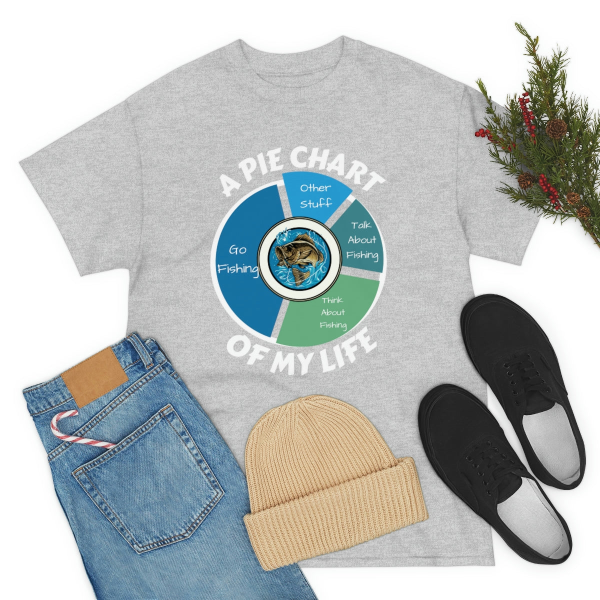 A PIE CHART OF MY LIFE - Unisex Heavy Cotton Tee