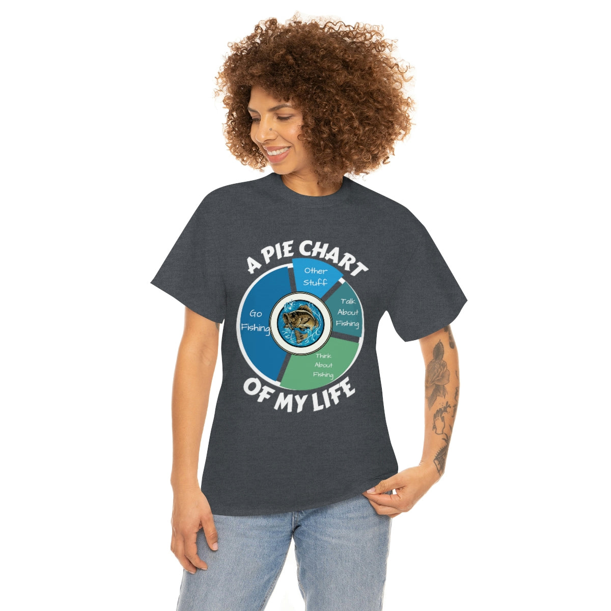 A PIE CHART OF MY LIFE - Unisex Heavy Cotton Tee