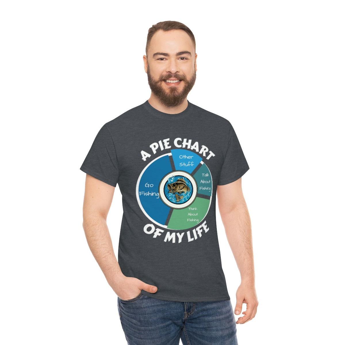 A PIE CHART OF MY LIFE - Unisex Heavy Cotton Tee