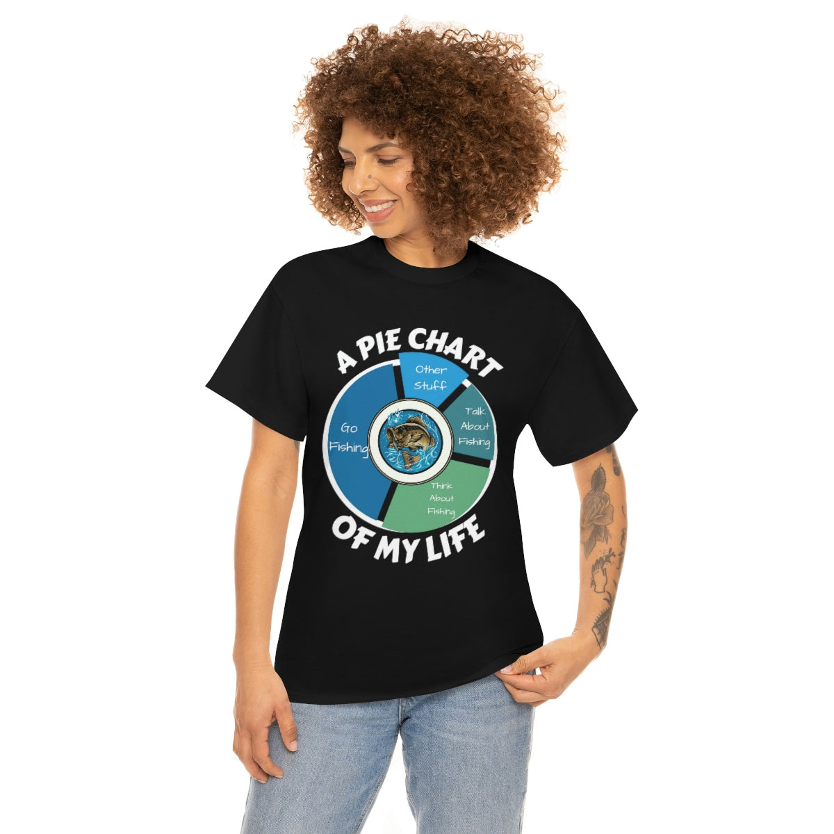 A PIE CHART OF MY LIFE - Unisex Heavy Cotton Tee