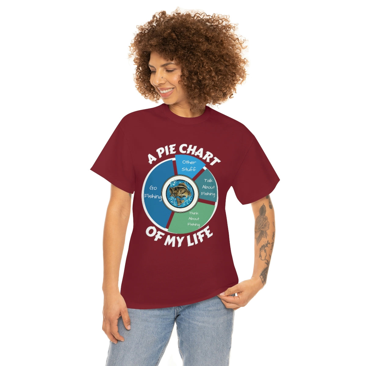 A PIE CHART OF MY LIFE - Unisex Heavy Cotton Tee