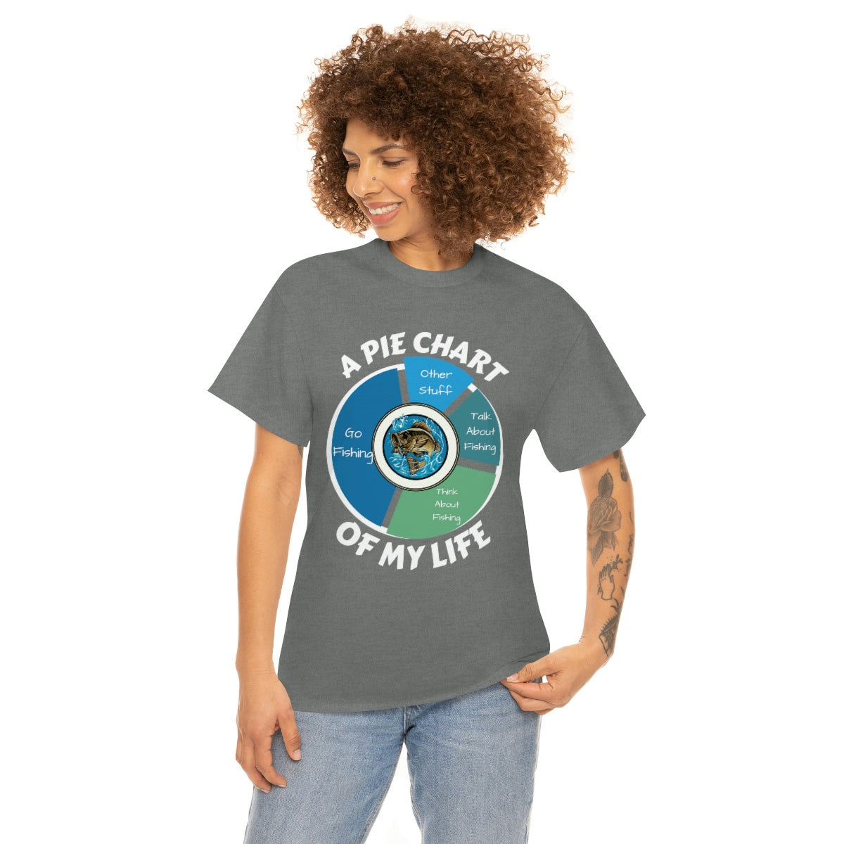 A PIE CHART OF MY LIFE - Unisex Heavy Cotton Tee