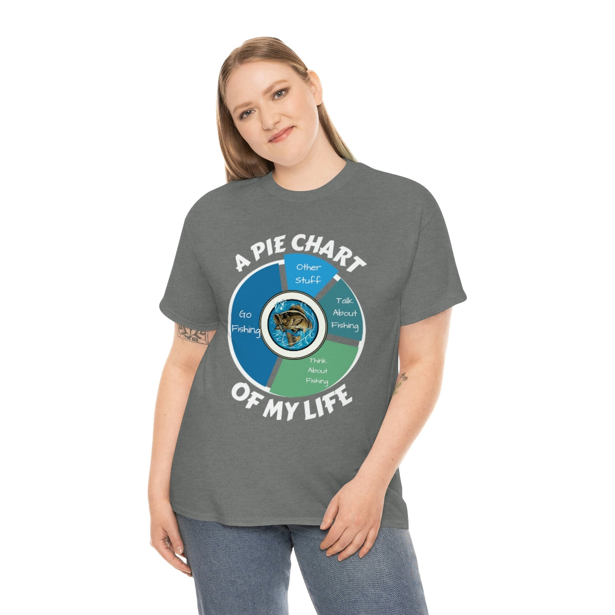 A PIE CHART OF MY LIFE - Unisex Heavy Cotton Tee