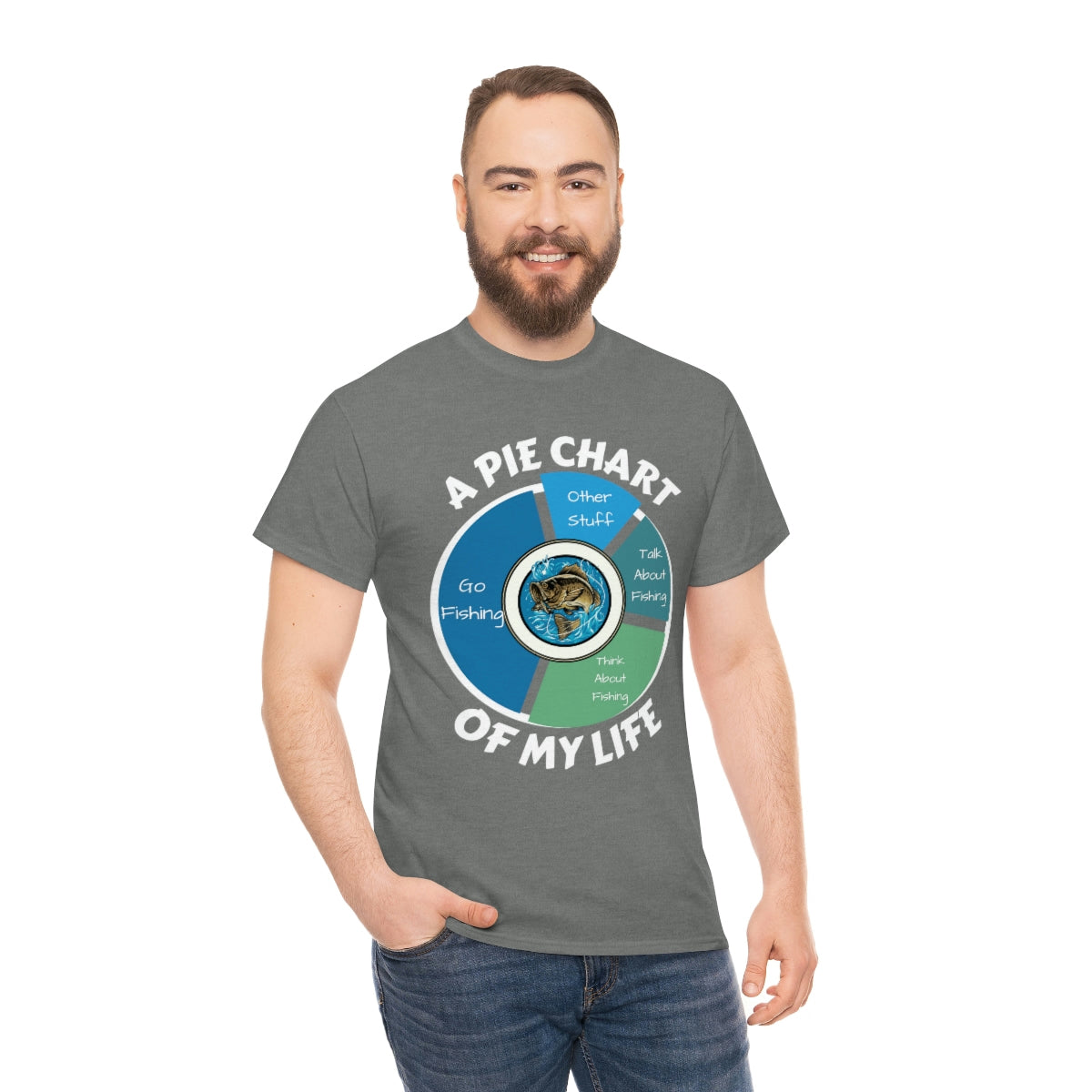 A PIE CHART OF MY LIFE - Unisex Heavy Cotton Tee