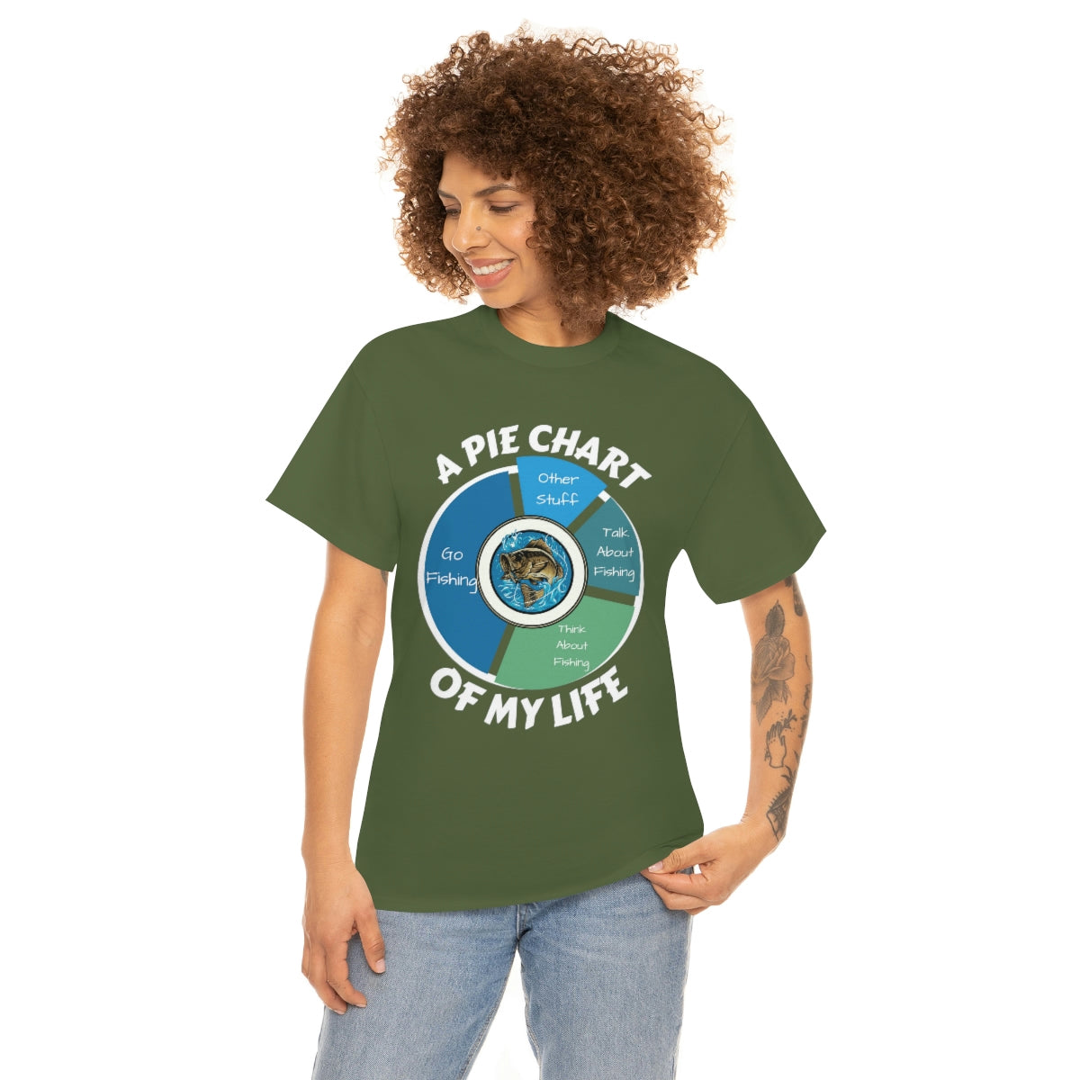 A PIE CHART OF MY LIFE - Unisex Heavy Cotton Tee