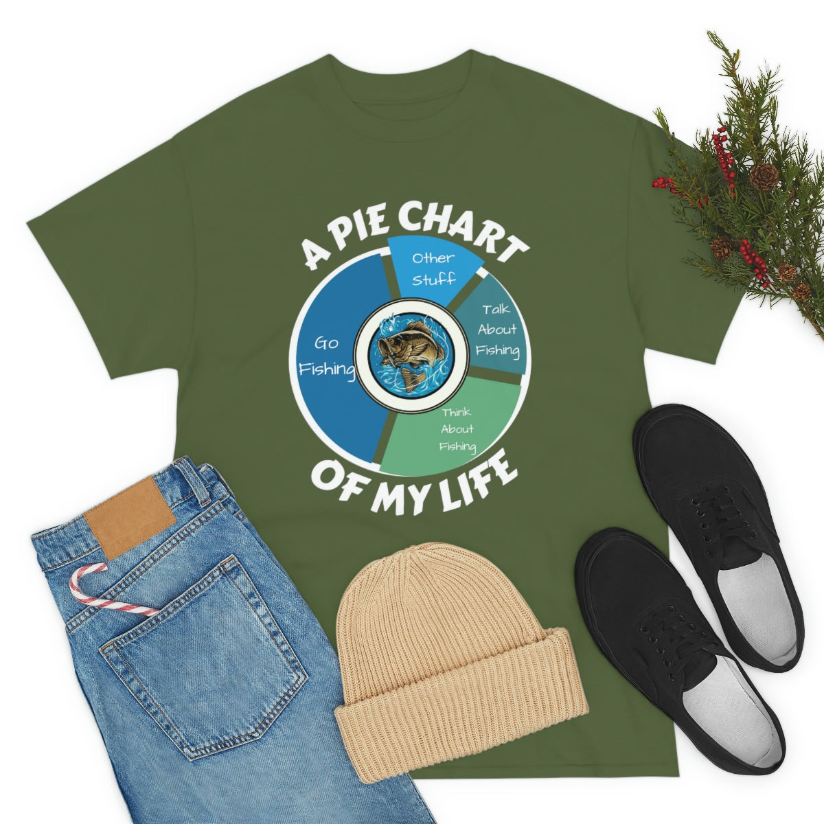A PIE CHART OF MY LIFE - Unisex Heavy Cotton Tee