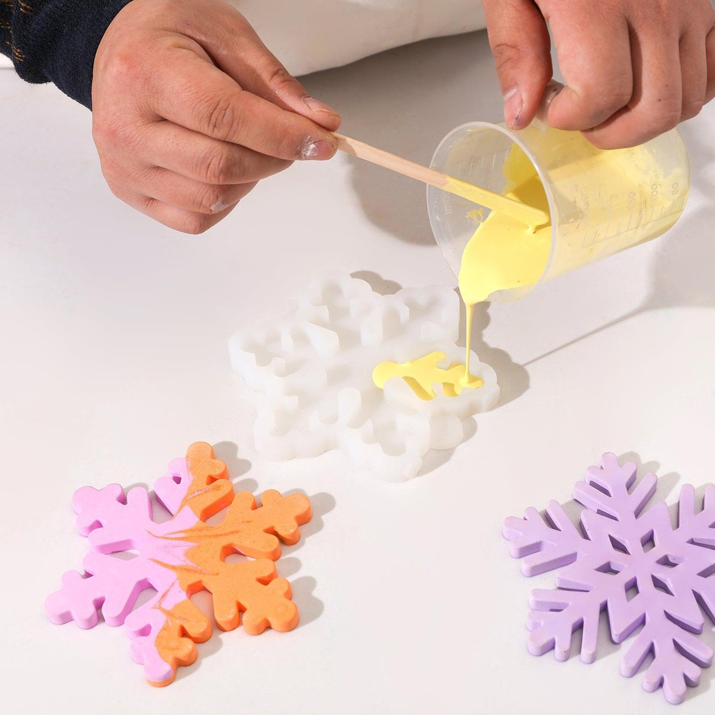 Christmas Snowflakes Shape Coaster Silicone Mold