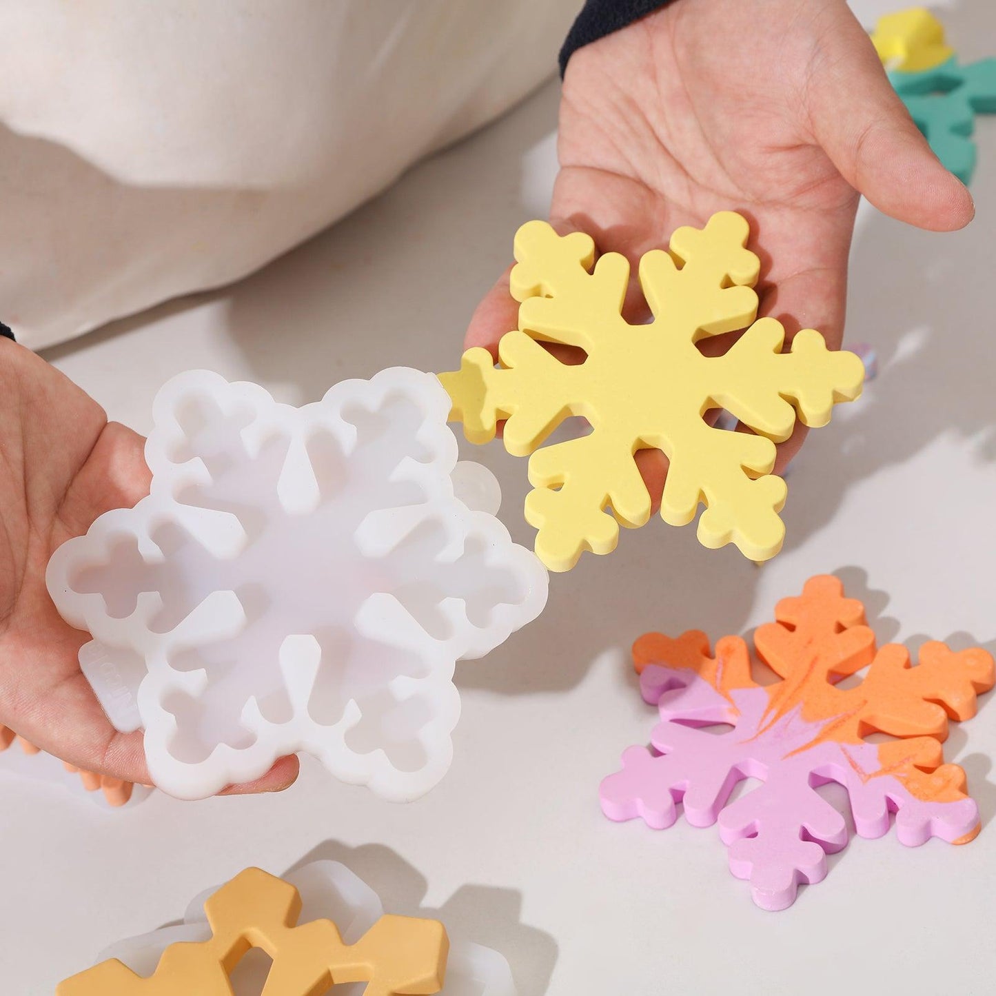Christmas Snowflakes Shape Coaster Silicone Mold