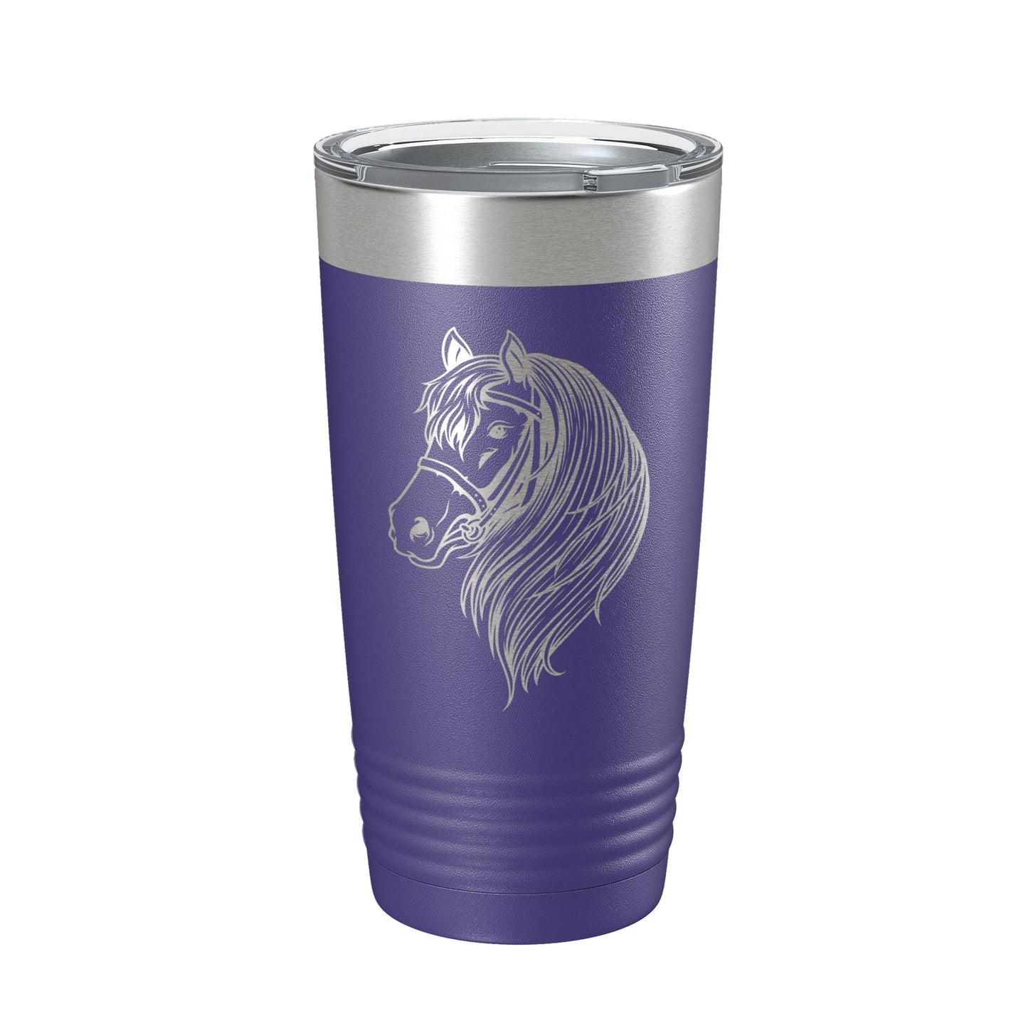 Horse Face Tumbler Horseback Rider Travel Mug Equestrian Gift Insulated Laser Engraved Coffee Cup Horse Lover Farmer 20 oz