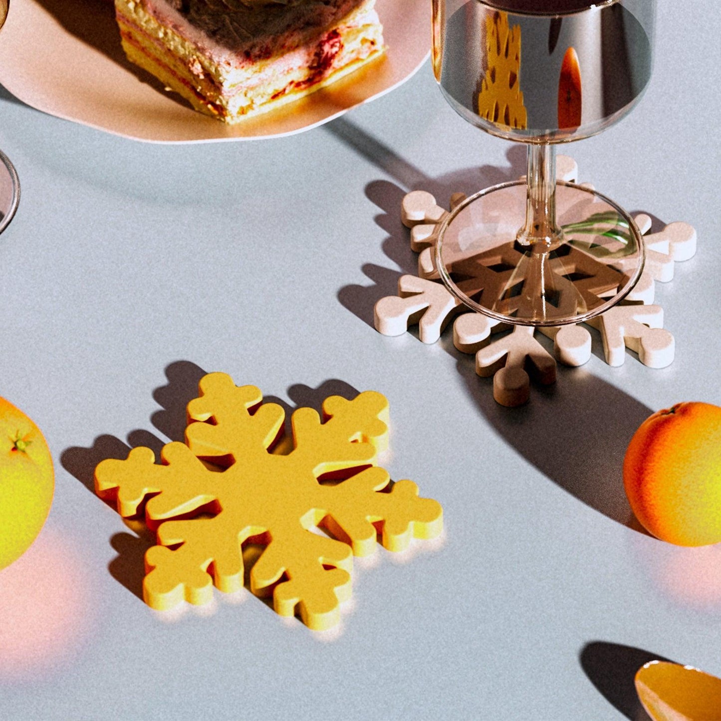 Christmas Snowflakes Shape Coaster Silicone Mold