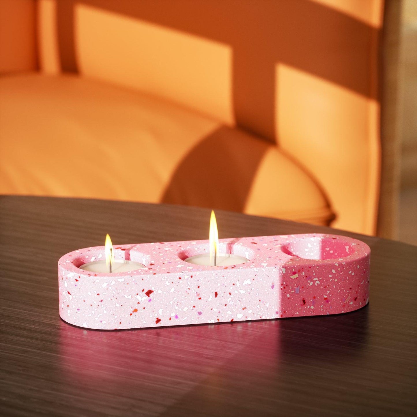 3-Holes Tealight Candle Holder Silicone Mold