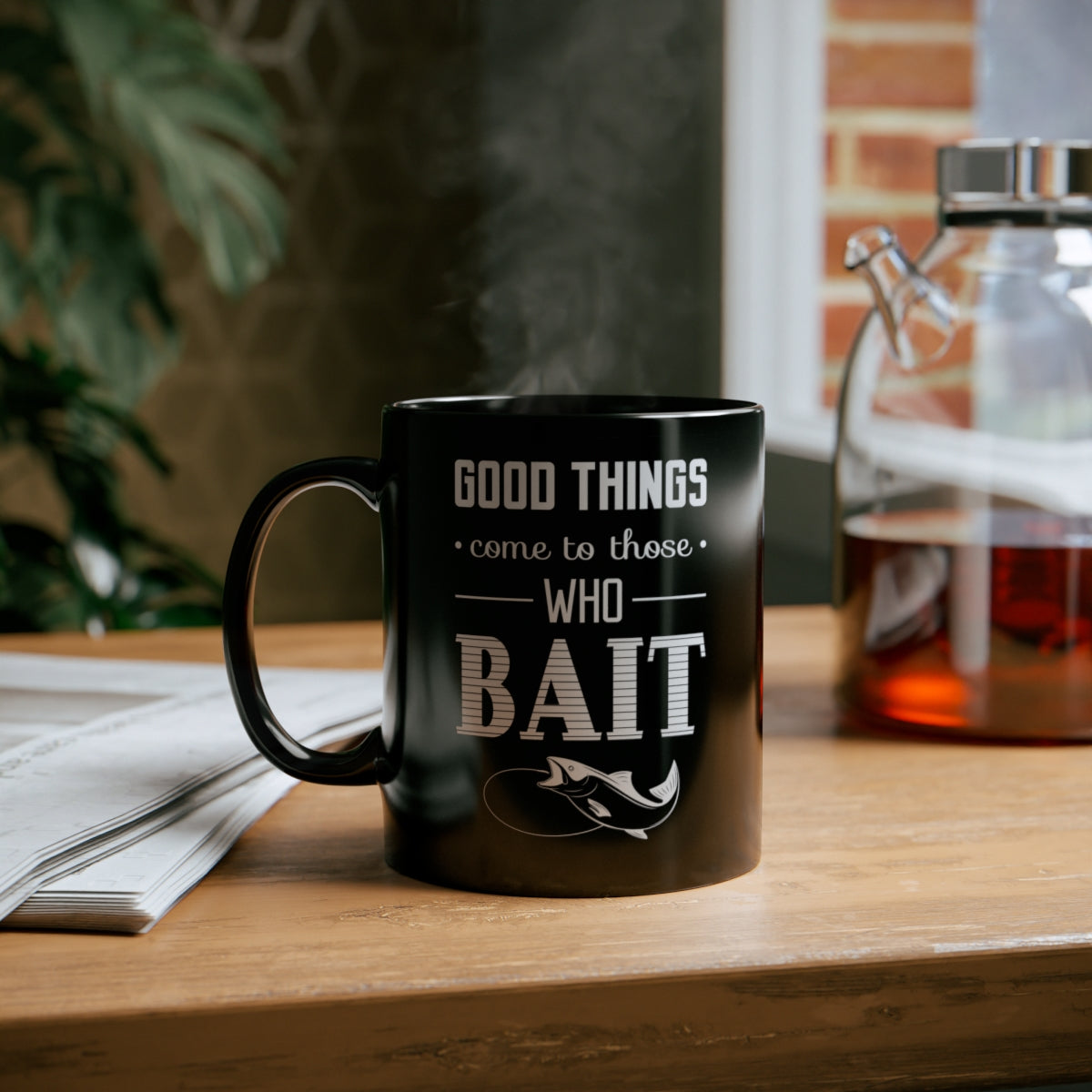 Good Things come to those who bait - 11oz Black Mug