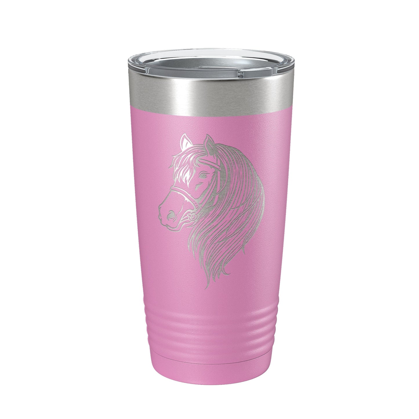Horse Face Tumbler Horseback Rider Travel Mug Equestrian Gift Insulated Laser Engraved Coffee Cup Horse Lover Farmer 20 oz