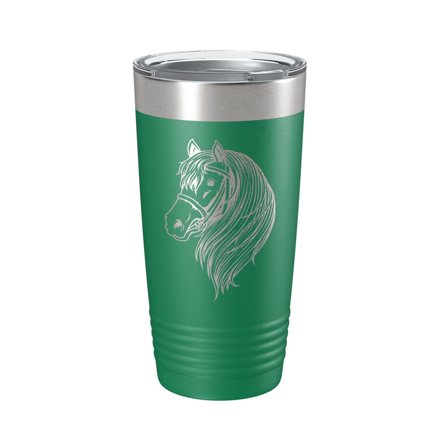 Horse Face Tumbler Horseback Rider Travel Mug Equestrian Gift Insulated Laser Engraved Coffee Cup Horse Lover Farmer 20 oz