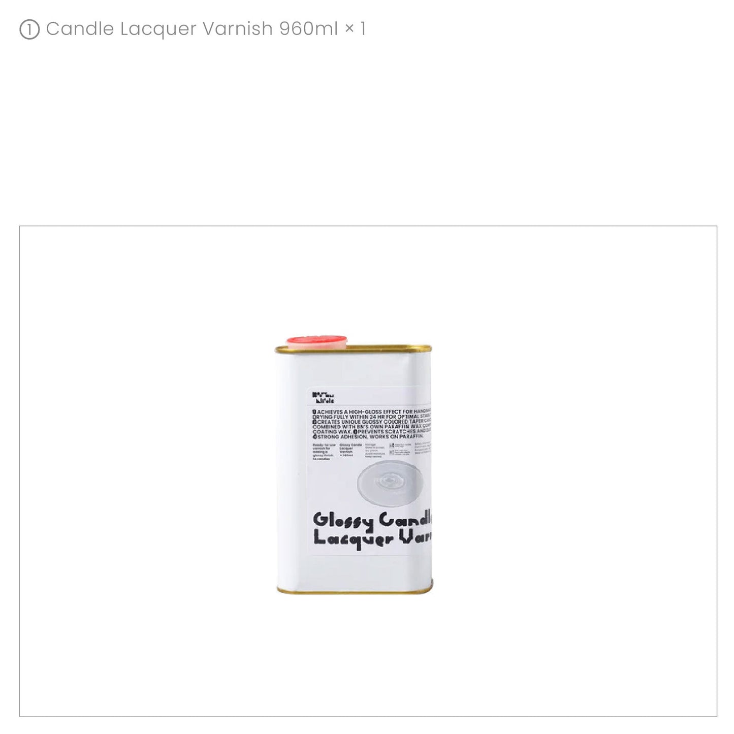 Water-Based Glossy Candle Lacquer Varnish