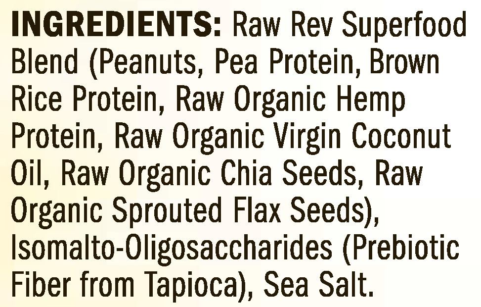 Raw Revolution Creamy Peanut Butter And Sea Salt (12X1.6 OZ)